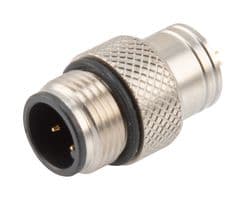 M124AM-MLD - L-COM - M124AM-MLD - M12 4P A-CODE MOLD CONNECTOR, MALE, SHIELDED 52AK1302