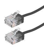 TRD634-BLK-25F - L-COM - TRD634-BLK-25F - ENET CORD, CAT6, RJ45 PLUG-PLUG, 25FT