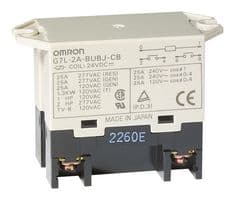 G7L-2A-BUB-J-CB AC100/120 - OMRON ELECTRONIC COMPONENTS - G7L-2A-BUB-J-CB AC100/120 - RELAY, DPST-NO, 277VAC, 25A