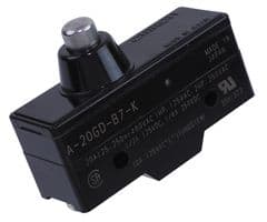 A-20GD-B7-K - OMRON INDUSTRIAL AUTOMATION - A-20GD-B7-K - MICRO SW, SPRING PLUNGER, SPDT, 20A 500V