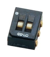 CAS-D20A. - NIDEC COMPONENTS - CAS-D20A. - SLIDE SWITCH, DPDT, 0.1A, 6VDC, SMD
