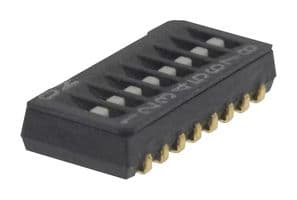 CHS-01A. - NIDEC COMPONENTS - CHS-01A. - DIP SWITCH, 1POS, SPST, SLIDE, SMD