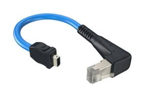 ND9ACH250AL - AMPHENOL COMMUNICATIONS SOLUTIONS - ND9ACH250AL - ENET CORD, IX A PLUG-R/A RJ45 PLUG/19.7"