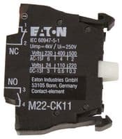 M22-CK11. - EATON MOELLER - M22-CK11. - CONTACT BLOCK, SPST-NO/NC, SPRING CLAMP