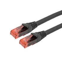 TRD624AUF-BLK-1F - L-COM - TRD624AUF-BLK-1F - ENET CORD, CAT6A, RJ45 PLUG-PLUG, 1