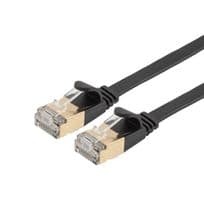 TRD632ASFLAT-BLK-5F - L-COM - TRD632ASFLAT-BLK-5F - ENET CORD, CAT6A, RJ45 PLUG-PLUG, 5