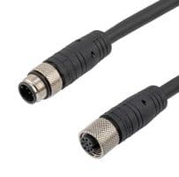 TRG862-P6B-05M - L-COM - TRG862-P6B-05M - SENSOR CORD, M12 PLUG-RCPT, 1.6FT