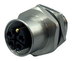 859-LP5-20SR004 - NORCOMP - 859-LP5-20SR004 - SENSOR CONN, M12, 5POS, RCPT, PANEL
