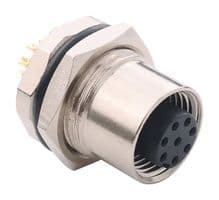 859-008-20SR004 - NORCOMP - 859-008-20SR004 - SENSOR CONN, M12, 8POS, RCPT, PANEL