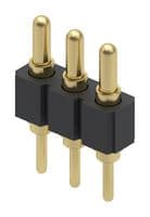 825-22-003-10-001101 - MILL-MAX - 825-22-003-10-001101 - CONNECTOR, HEADER, 3POS, 1ROW, 2.54MM