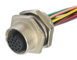 M12A-17PFFC-SF8B20 - AMPHENOL LTW - M12A-17PFFC-SF8B20 - SENSOR CORD, M12 RCPT-FREE END, 7.87"