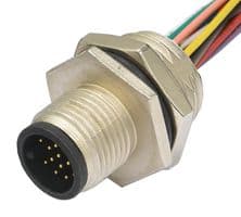 M12A-17PMMC-SF8B20. - AMPHENOL LTW - M12A-17PMMC-SF8B20. - SENSOR CORD, M12 PLUG-FREE END, 7.87"