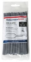 308-30620 - HELLERMANNTYTON - 308-30620 - HEAT SHRINK TUBING, 6.4MM, BLACK