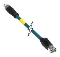 DEL-120341-0500 - MOLEX - DEL-120341-0500 - SENSOR CORD, 8P M12 PLUG-RJ45 PLUG19.7"