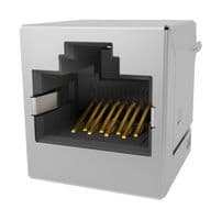 RJE441884101. - AMPHENOL COMMUNICATIONS SOLUTIONS - RJE441884101. - MODULAR CONN, 8P8C, RJ45 JACK, CAT5E, TH