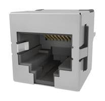 RJE741887420. - AMPHENOL COMMUNICATIONS SOLUTIONS - RJE741887420. - MODULAR CONN, 8P8C, RJ45 JACK, CAT3, TH