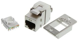 ECFRJTLC8S-POE - L-COM - ECFRJTLC8S-POE - RJ45 CONN, KEYSTONE JACK, 8P8C, 1PORT
