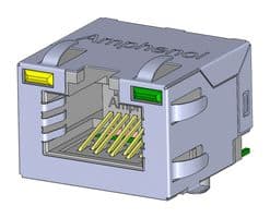 RJE3A1881412. - AMPHENOL COMMUNICATIONS SOLUTIONS - RJE3A1881412. - RJ45 CONN, R/A JACK, 8P8C, 1PORT, SMT