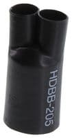 HDBB-205-1-250. - 3M - HDBB-205-1-250. - HEAT SHRINK BOOT, 1 TO 2 TRANS, 20.32MM ID, PO, BLACK