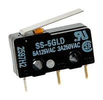 SS10GLD - OMRON ELECTRONIC COMPONENTS - SS10GLD - MICROSWITCH, SPDT, 10A, 250VAC, THT