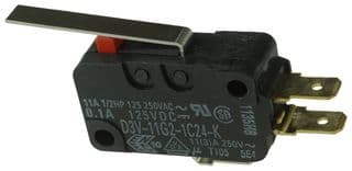 D3V-11G2-1C24-K - OMRON ELECTRONIC COMPONENTS - D3V-11G2-1C24-K - MICROSWITCH, HINGE LEVER, SPDT 11A 250V