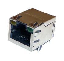 RJE591885411 - AMPHENOL COMMUNICATIONS SOLUTIONS - RJE591885411 - RJ45 CONN, R/A JACK, 8P8C, 1PORT, TH