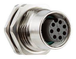 SM12A-08PFFS-SF8001. - AMPHENOL LTW - SM12A-08PFFS-SF8001. - SENSOR CONN, M12, RCPT, 8POS, PANEL