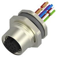 T4171130012-001. - TE CONNECTIVITY - T4171130012-001. - SENSOR CORD, 12P M12 RCPT-FREE END, 7.9"