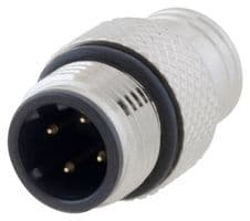 M124DM-MLD. - L-COM - M124DM-MLD. - SENSOR CONN, PLUG, 4POS, M12, PANEL