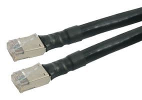 TRD695AODS-15 - L-COM - TRD695AODS-15 - PATCH CORD, RJ45 PLUG-PLUG, 15FT, BLACK